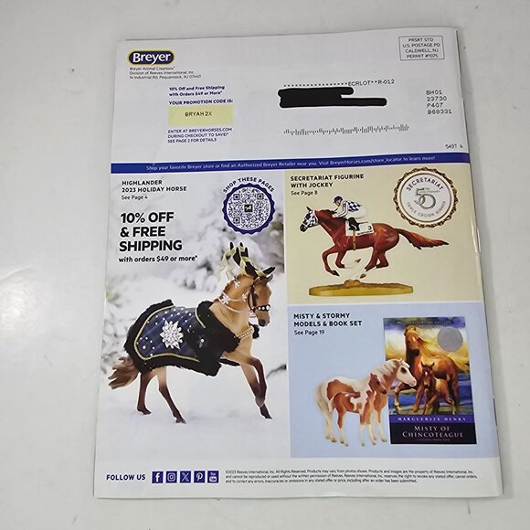 Breyer Winter 2023 Horse Catalog Magazine Featuring Model Horses & Accessories - Picture 3 of 9